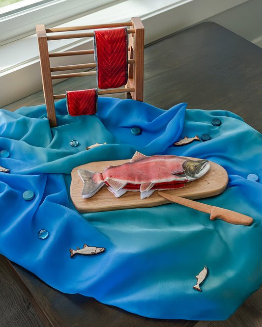 Juniper at Home Salmon Invitation to Play