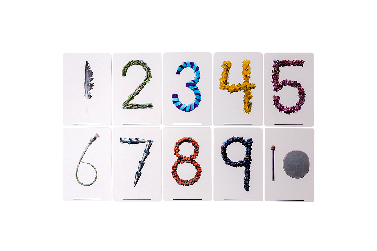 Summer 'Seasonal Numbers' Card Set