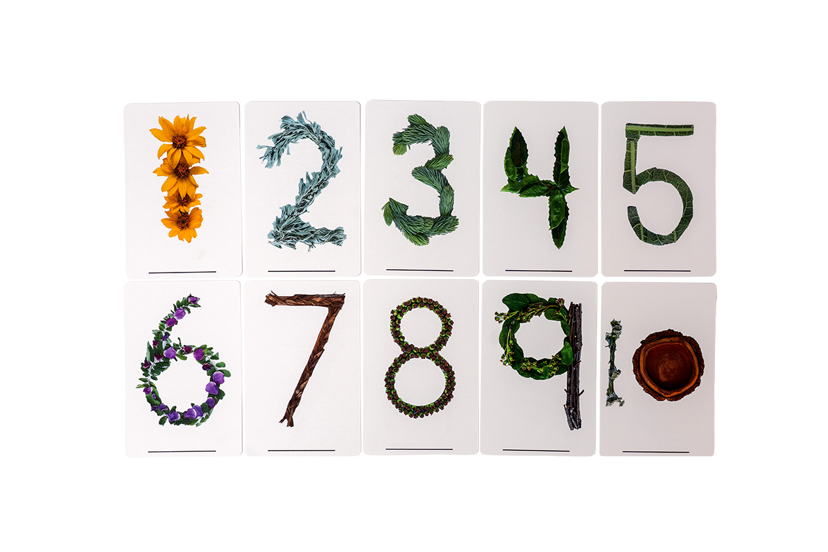 Spring 'Seasonal Numbers' Card Set