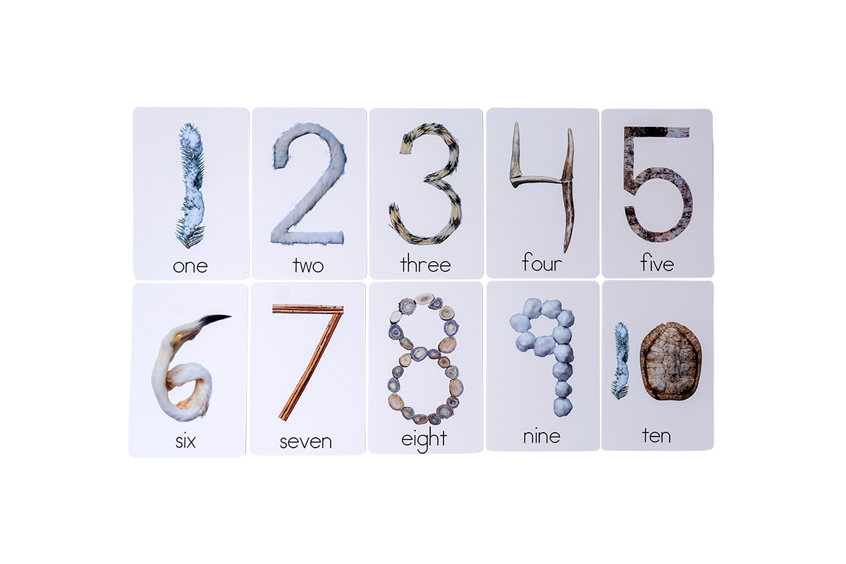 Winter 'Seasonal Numbers' Card Set