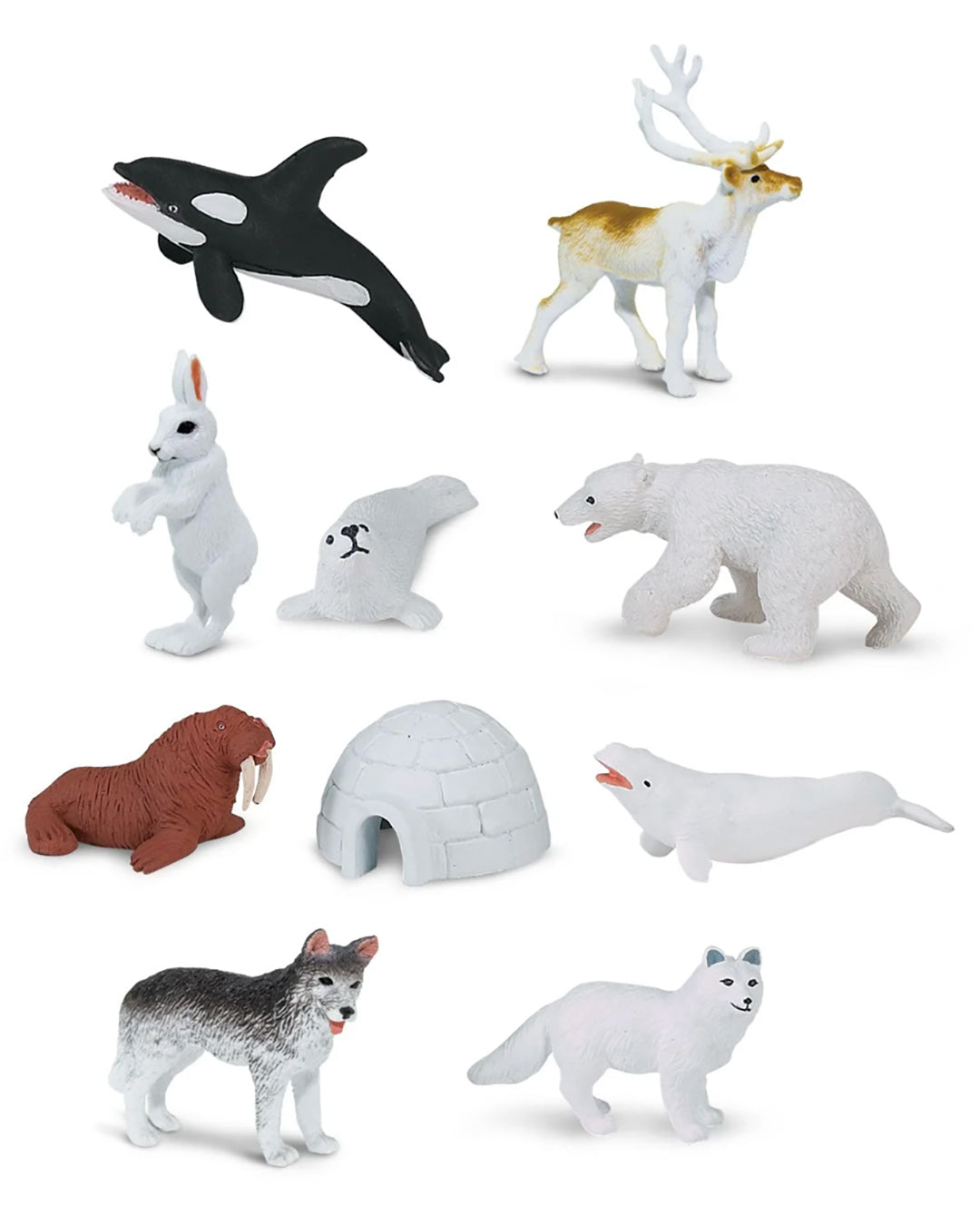 (Mountain/Arctic Kit) Safari Arctic Toob - Arctic Animal Toys - Set of 10