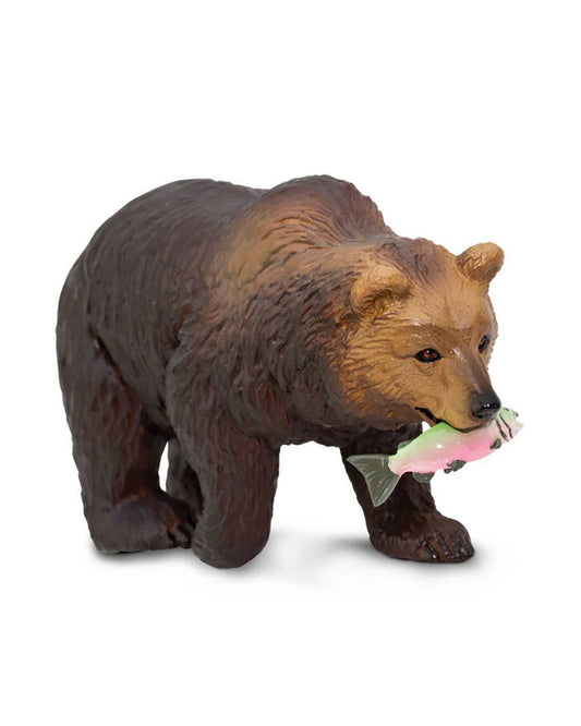 (Ocean) Safari Grizzly Bear with Salmon in Mouth