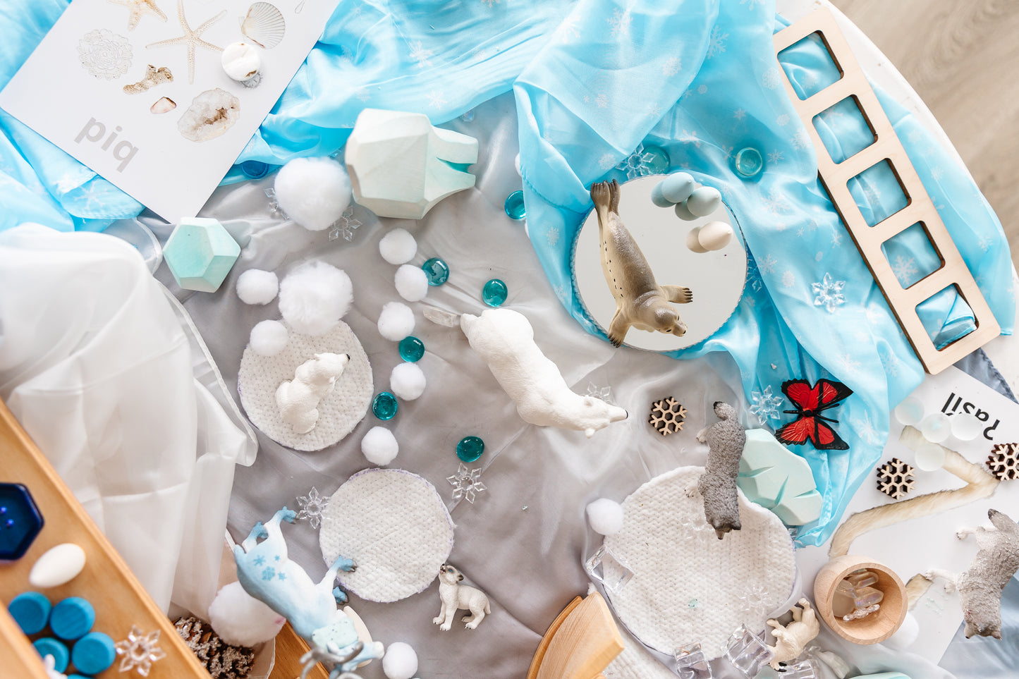 Sarah's Silks Snow Playsilk - The Snow Collection ❄️