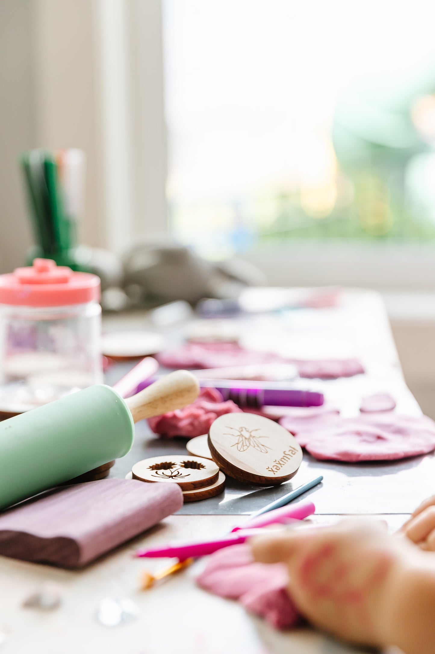 four food chiefs play dough stamps