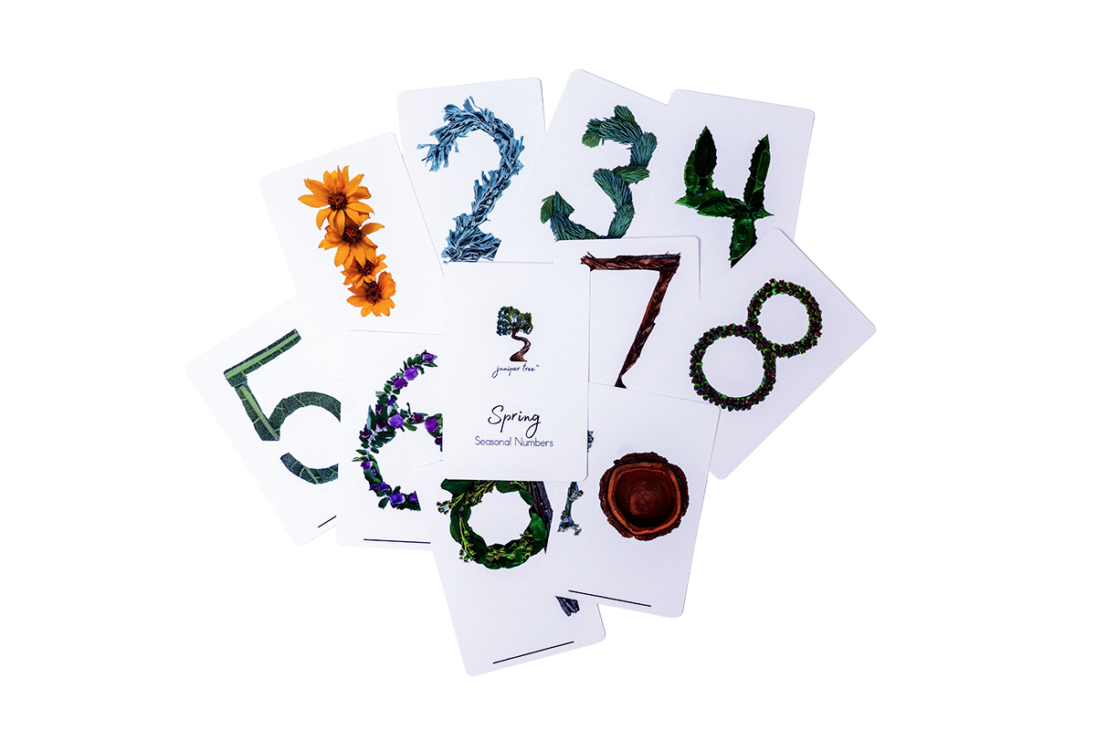 Spring 'Seasonal Numbers' Card Set