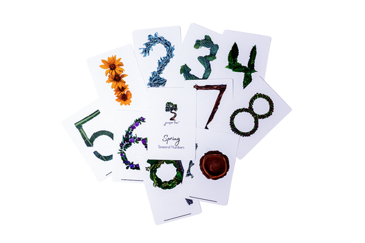Spring Seasonal Numbers Cards