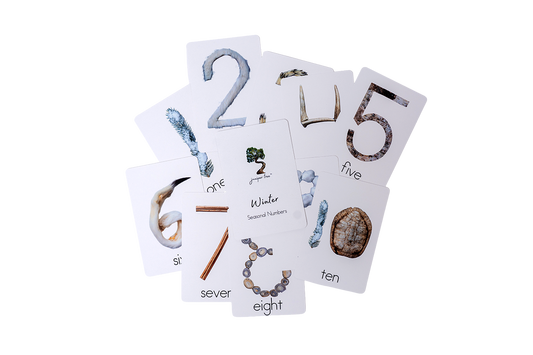 Winter Seasonal Numbers Cards