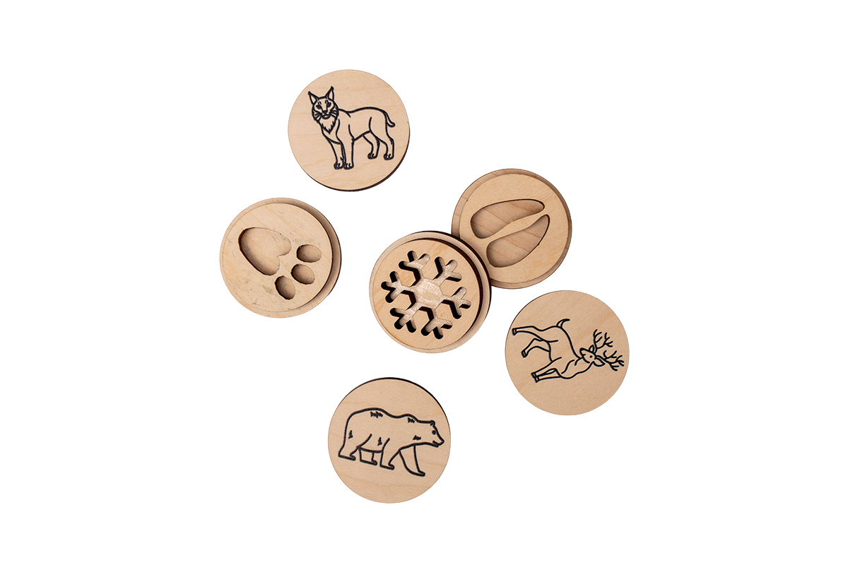 Winter Tracks Play Dough Stamps