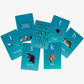 Fanned Living Language Alphabet cards showing letters and images used for hands-on language learning and word recognition